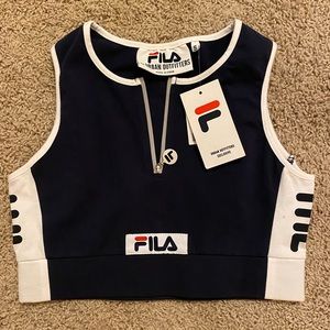 FILA Crop Top❤️💙🤍